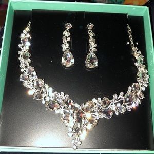 New Wedding Jewelry Set Choker Earrings